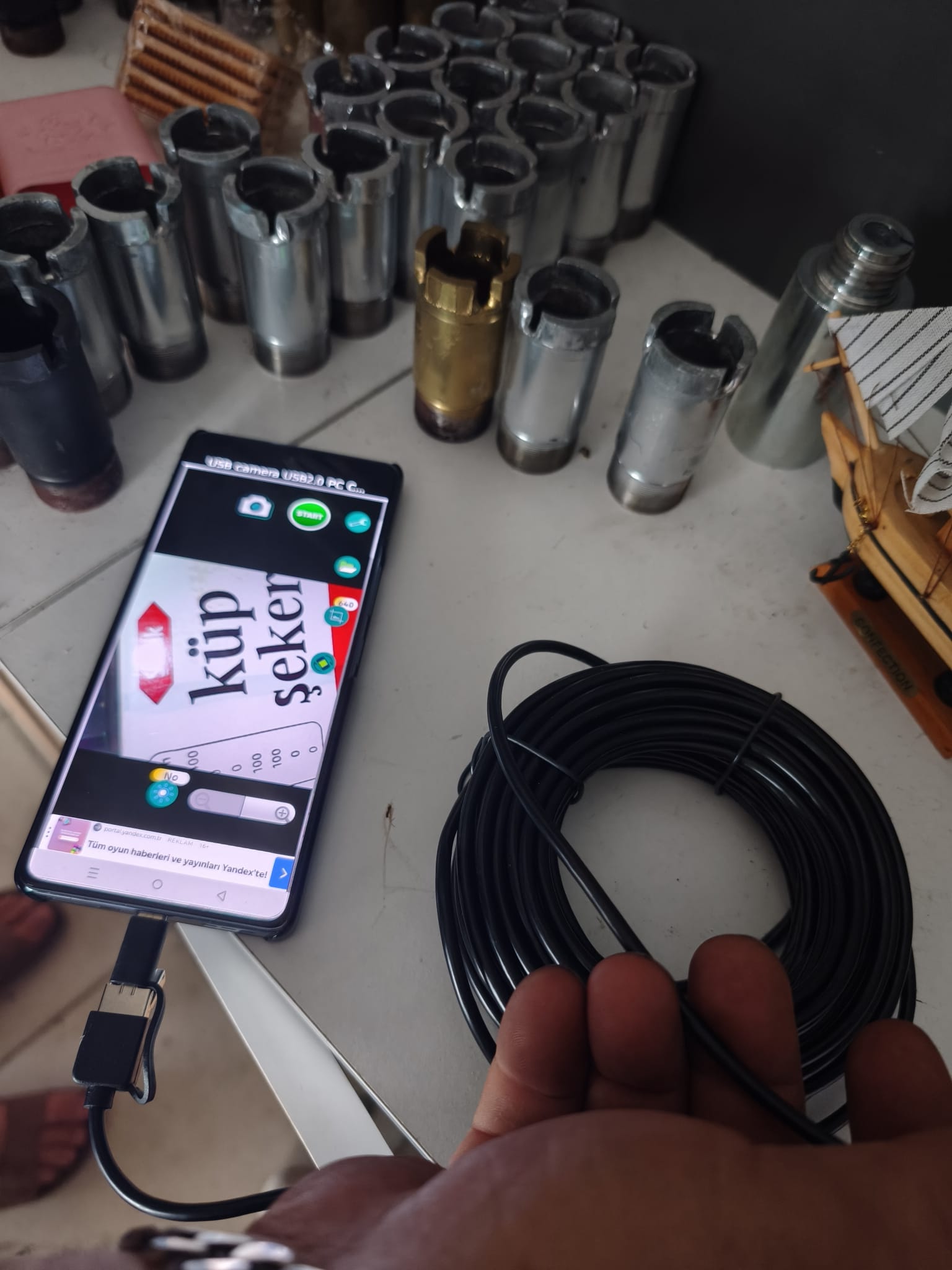 Profesyonel Çantalı Yılan Kamera - Karot Pazarı